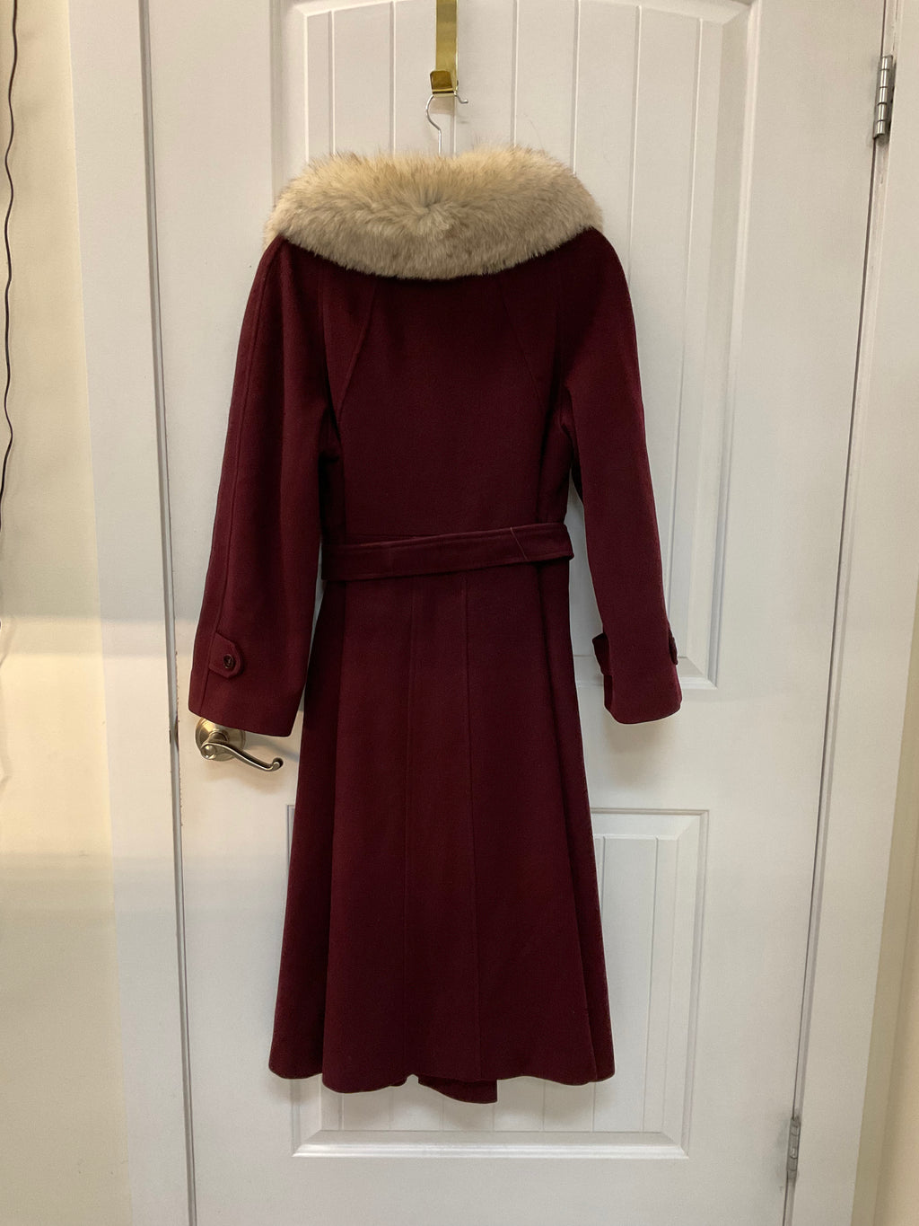 Burgundy vintage women’s coat