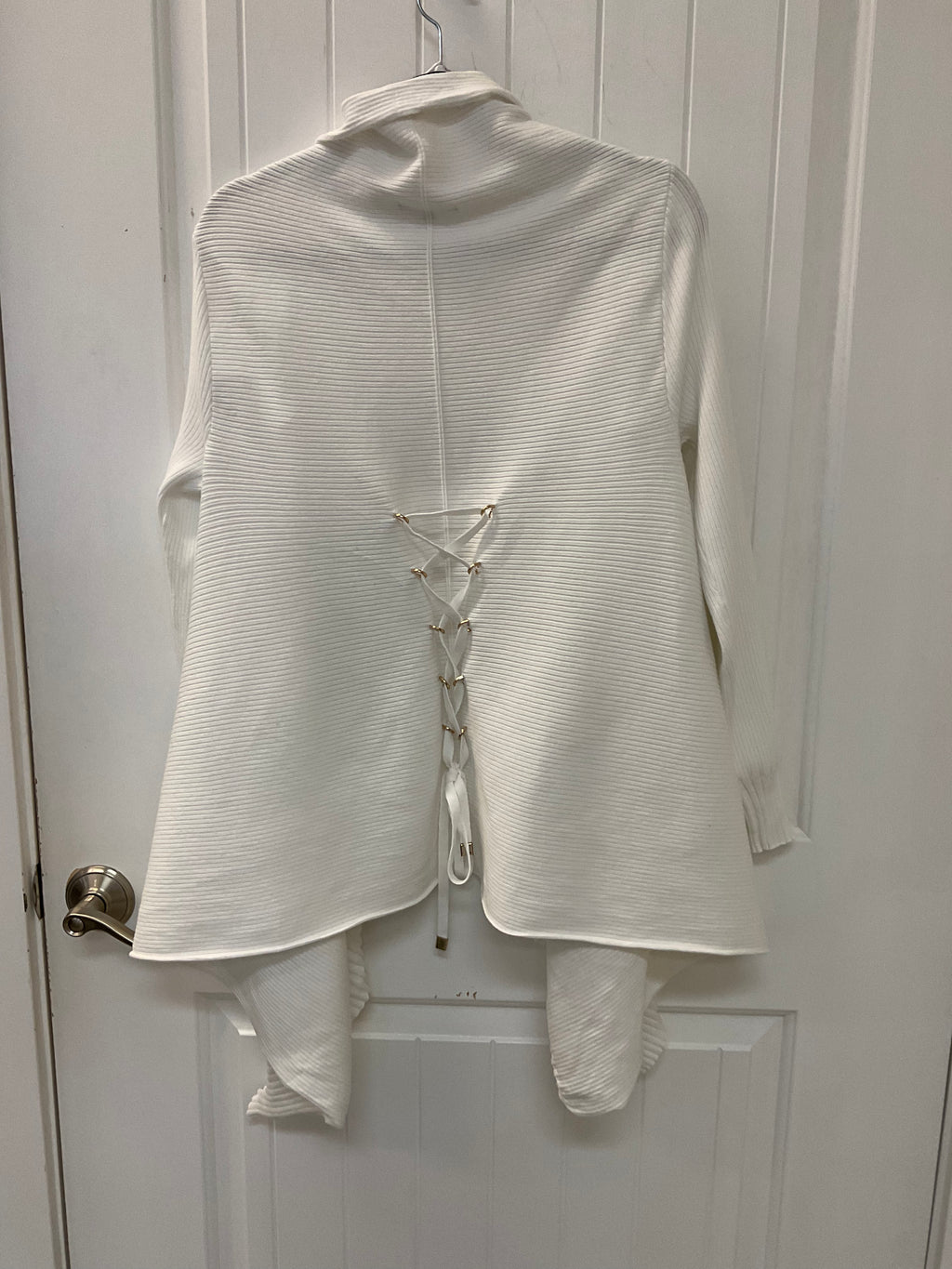 GUESS ribbed open-front cardigan