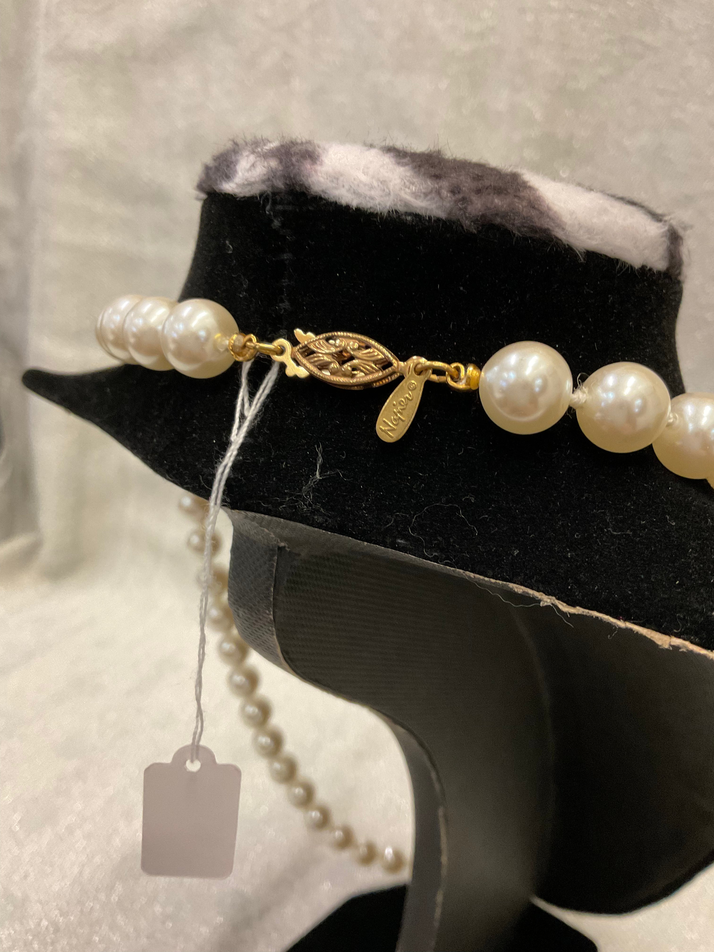 Vintage Napier pearl necklace