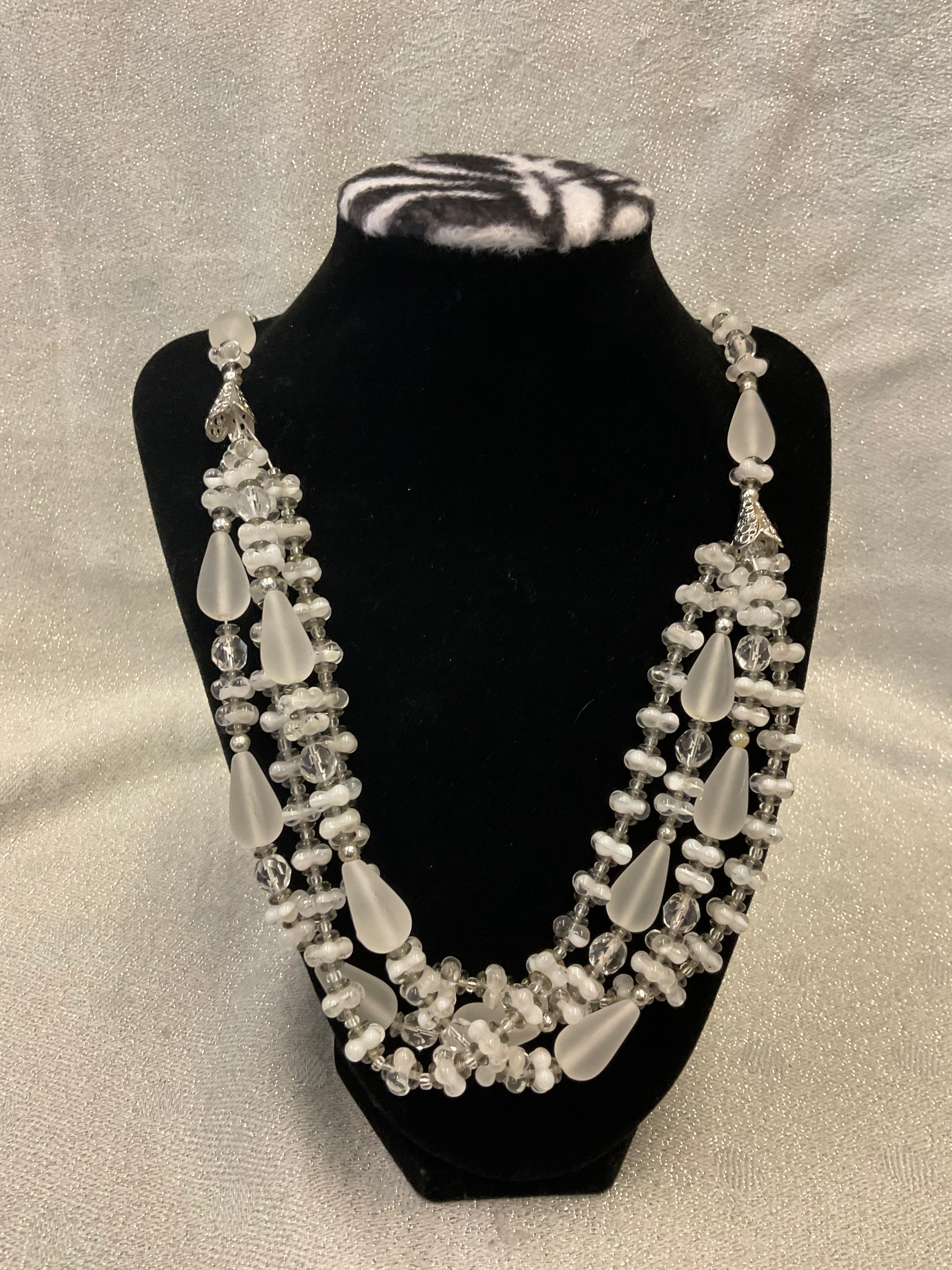 Plastic bead necklace