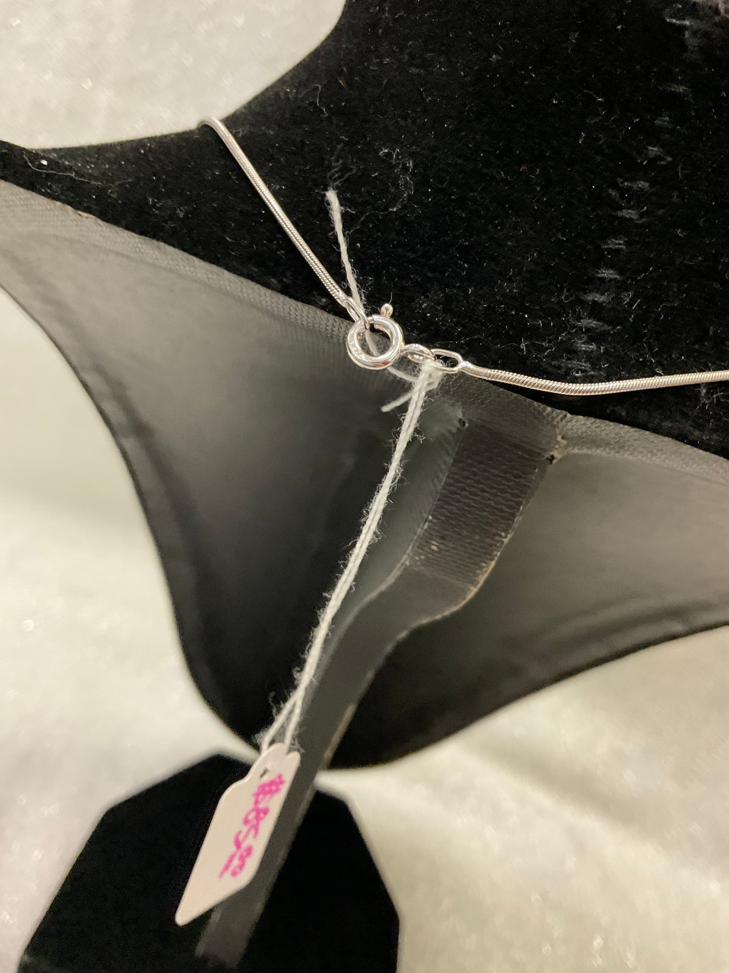 Elegant Silver-Tone Crystal Pendant Necklace