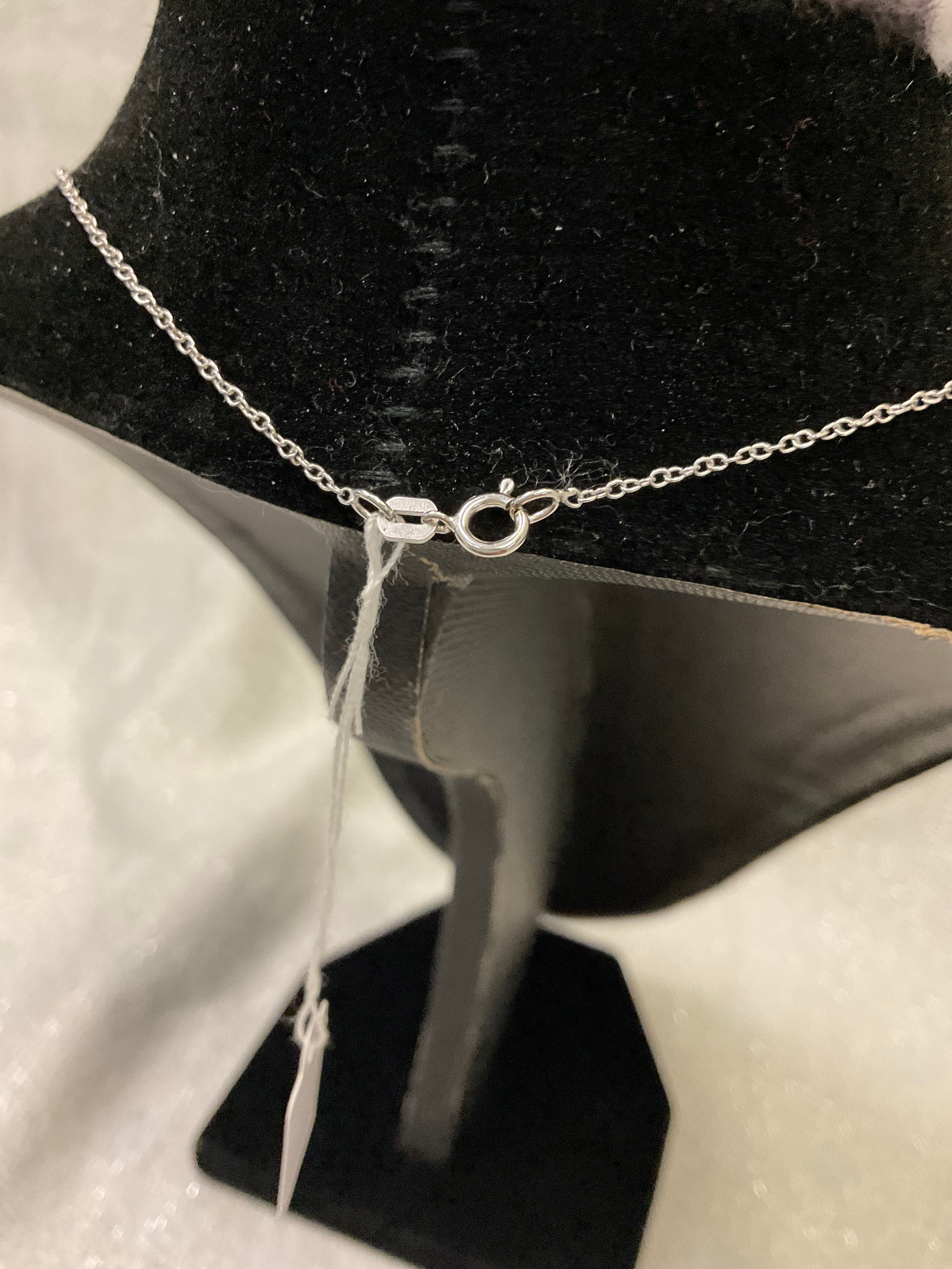 For Sale: Silver Initial “K” Necklace