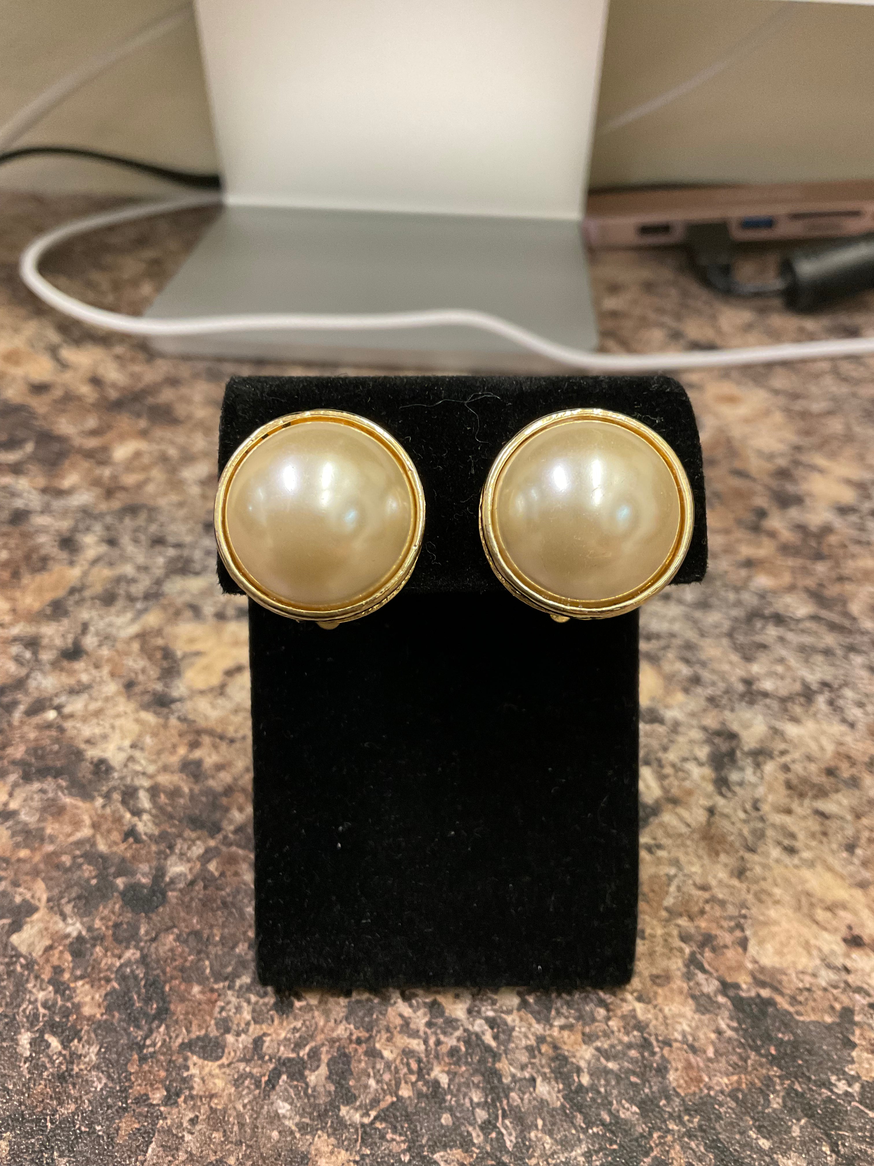 Vintage clip on earrings