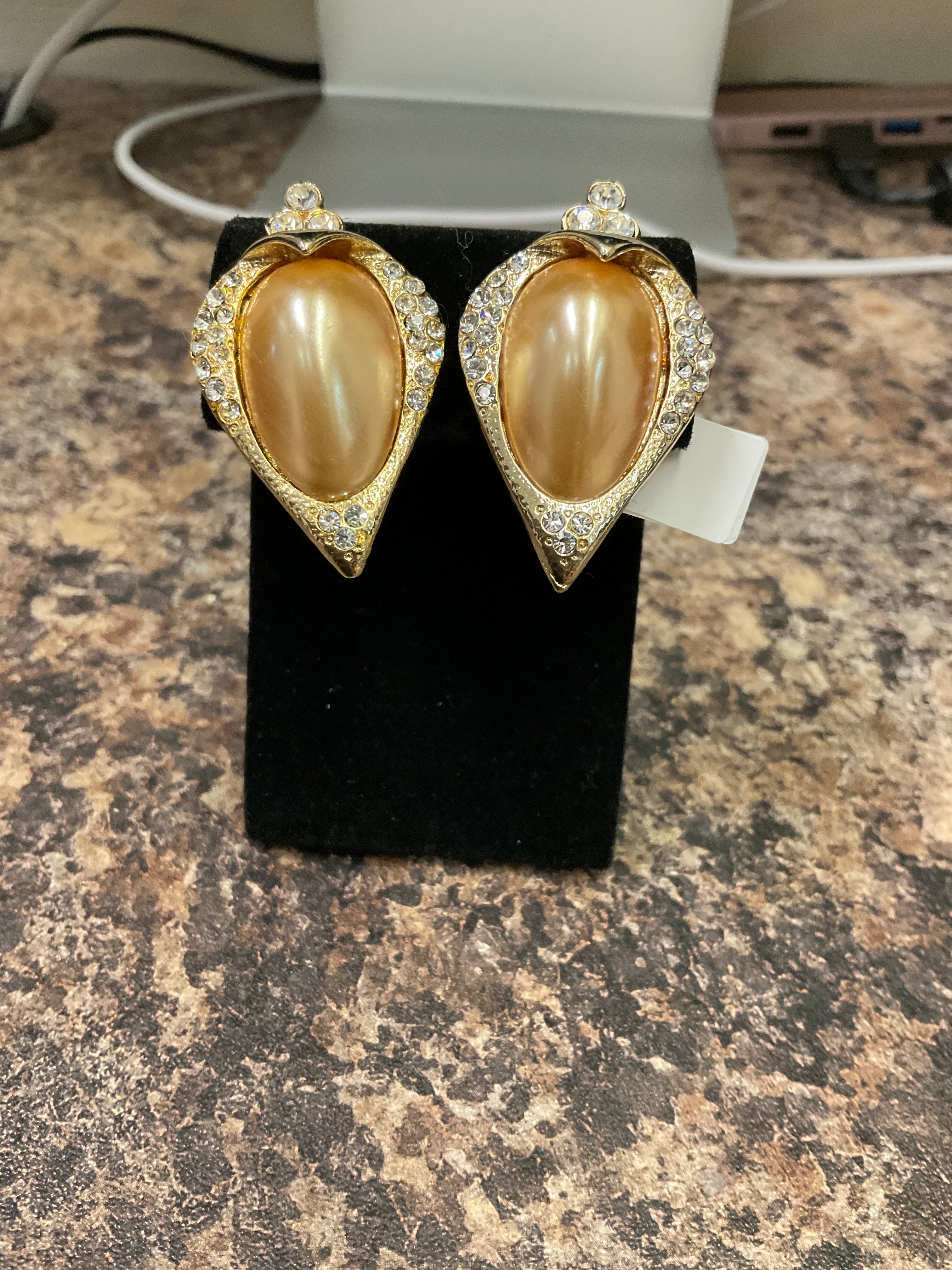 Vintage clip on earrings