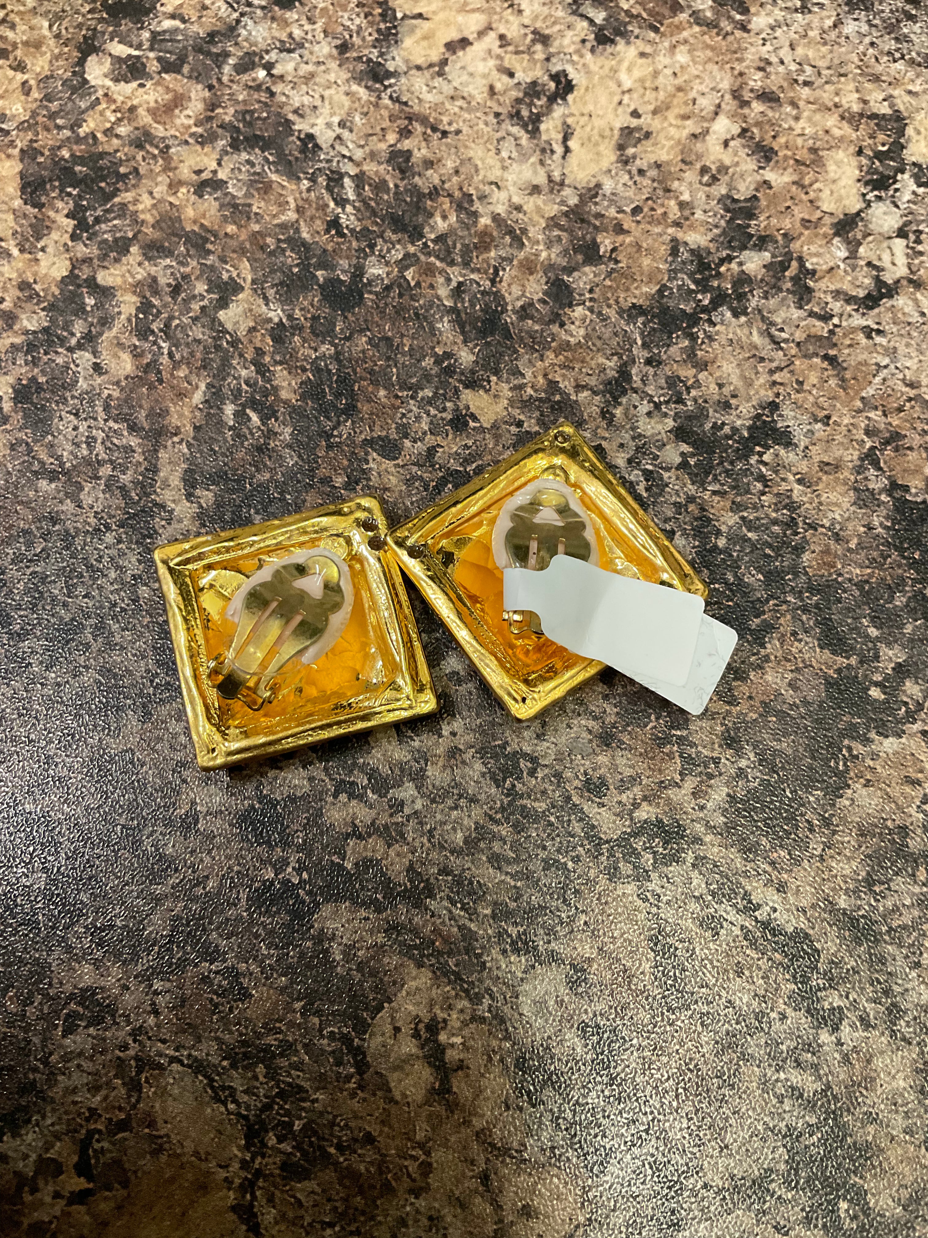Vintage clip on earrings