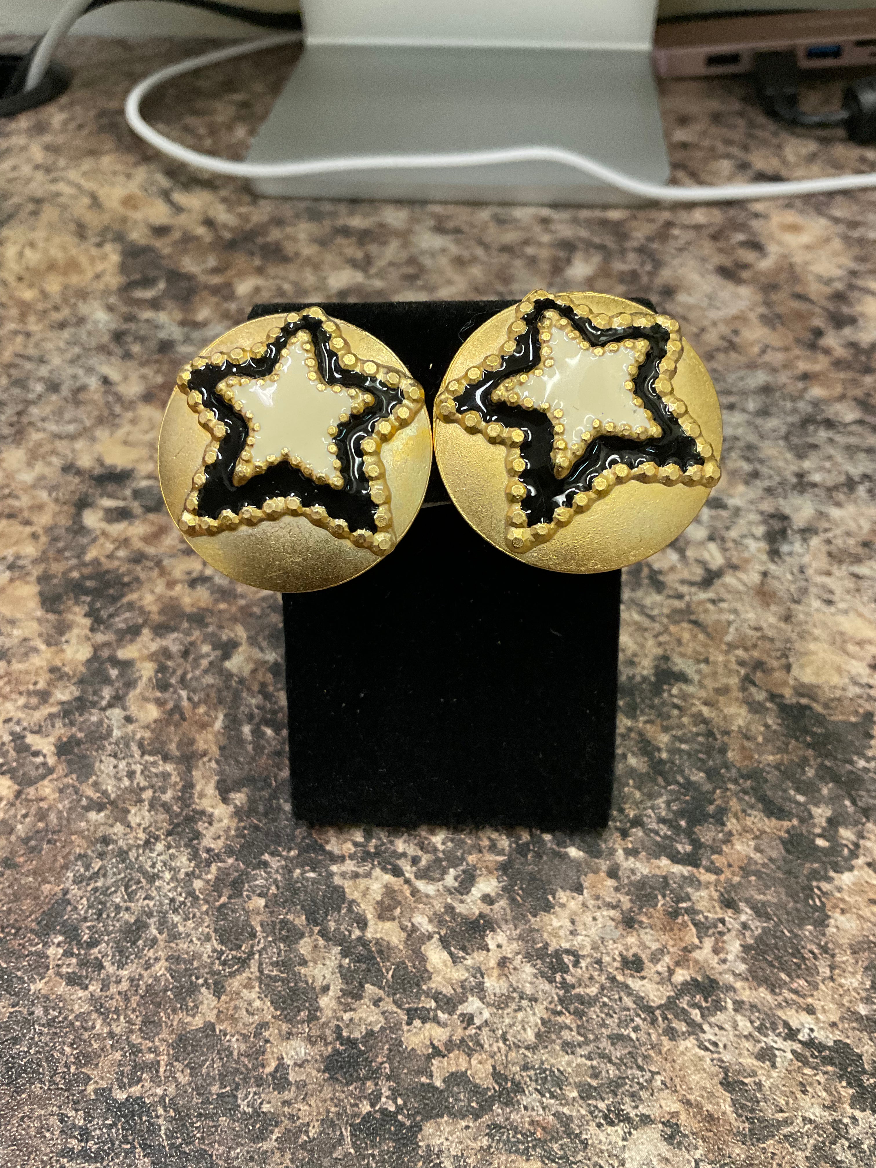 Vintage clip on earrings