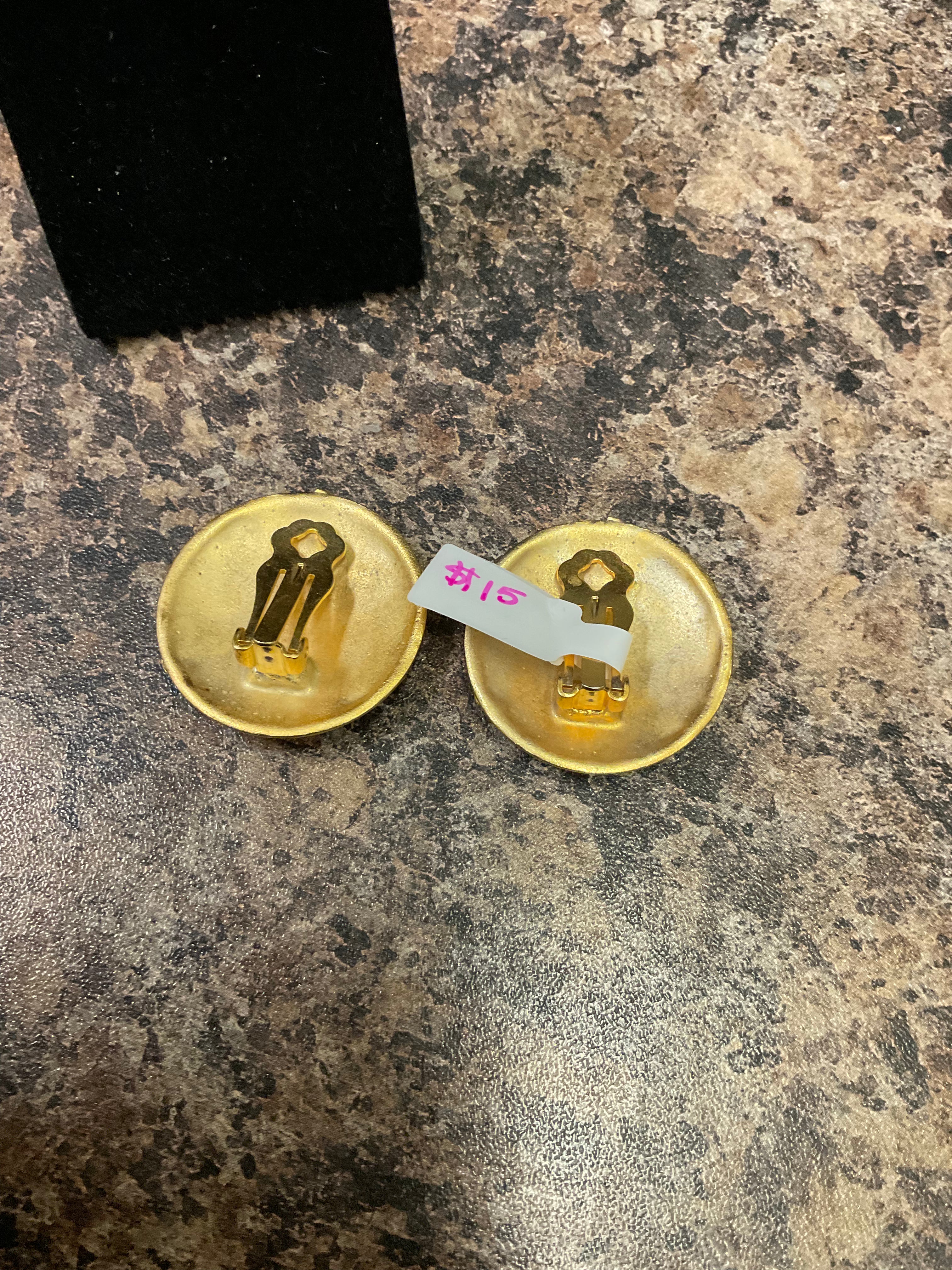 Vintage clip on earrings