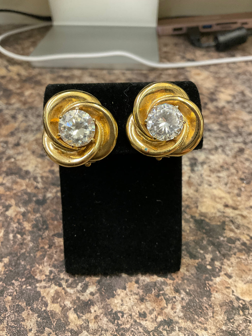 Vintage clip on earrings