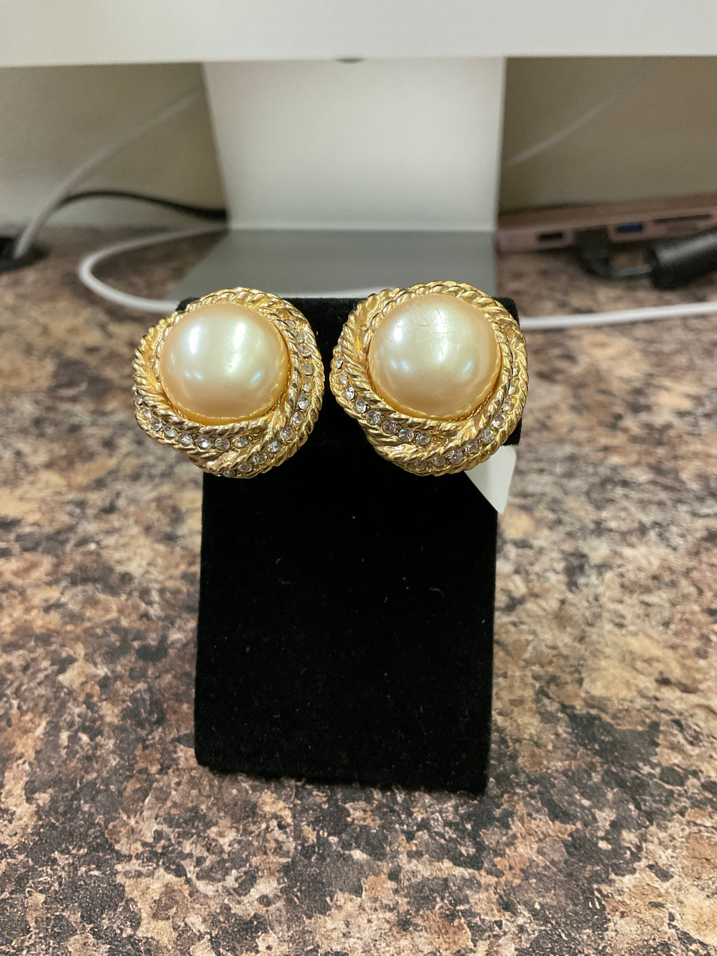 Vintage clip on earrings