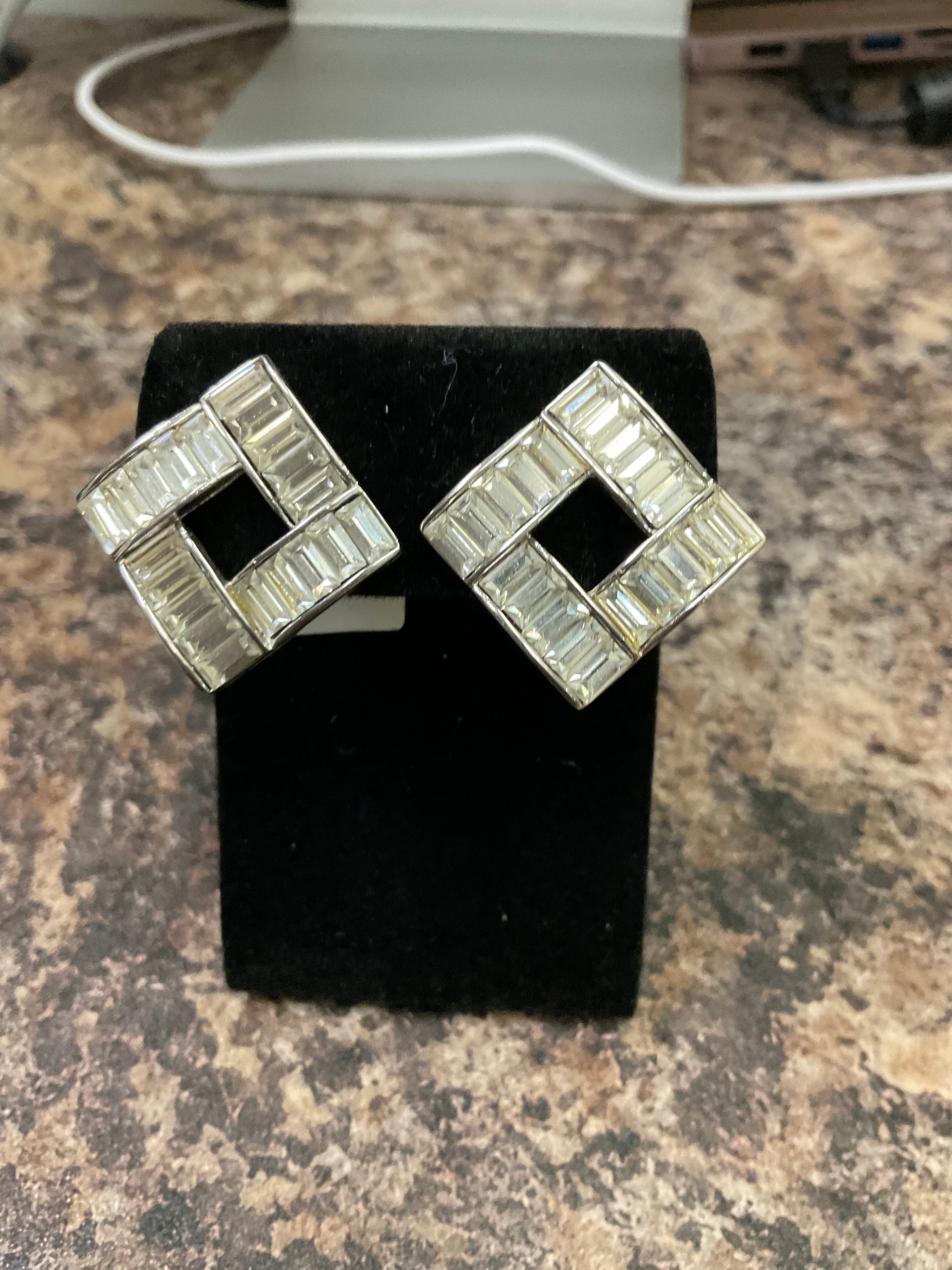 Vintage clip on earrings