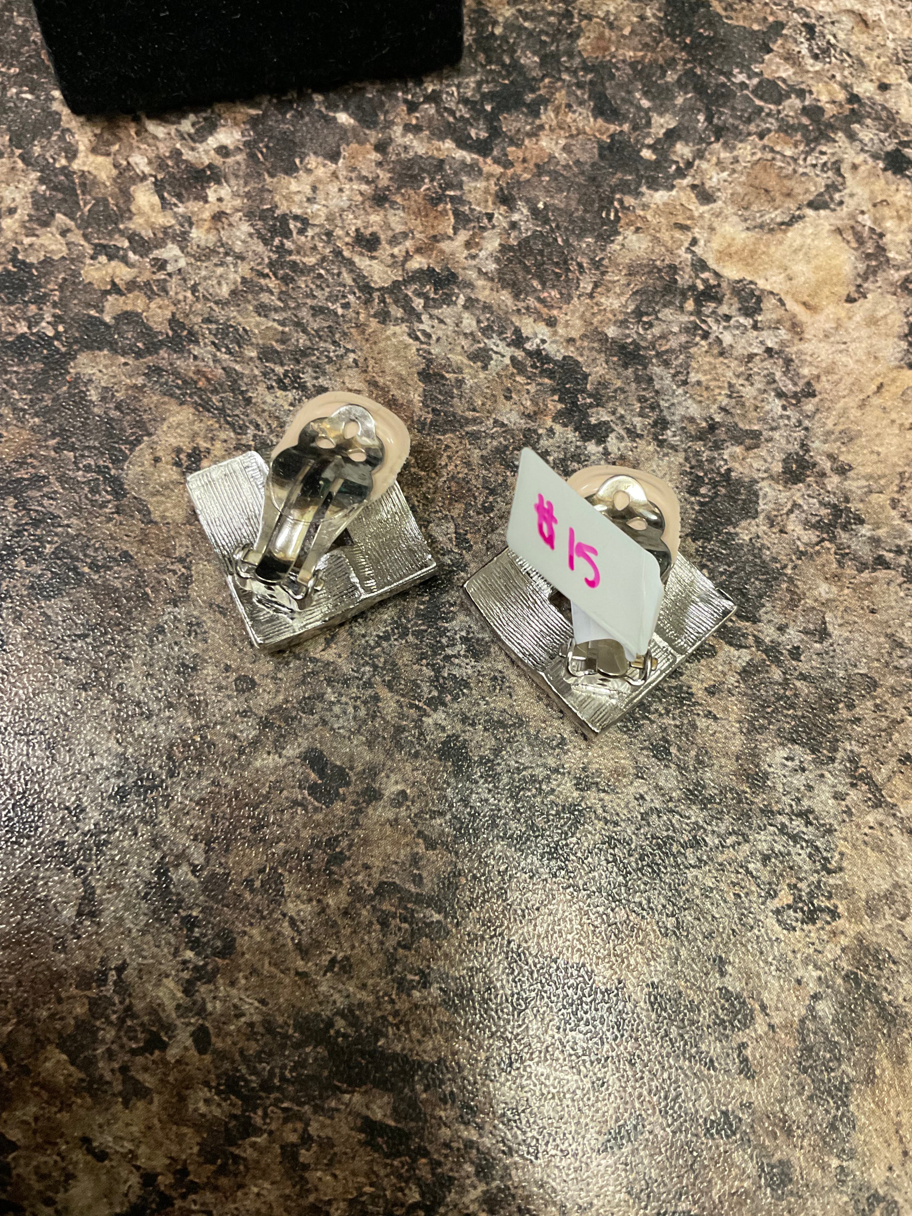 Vintage clip on earrings