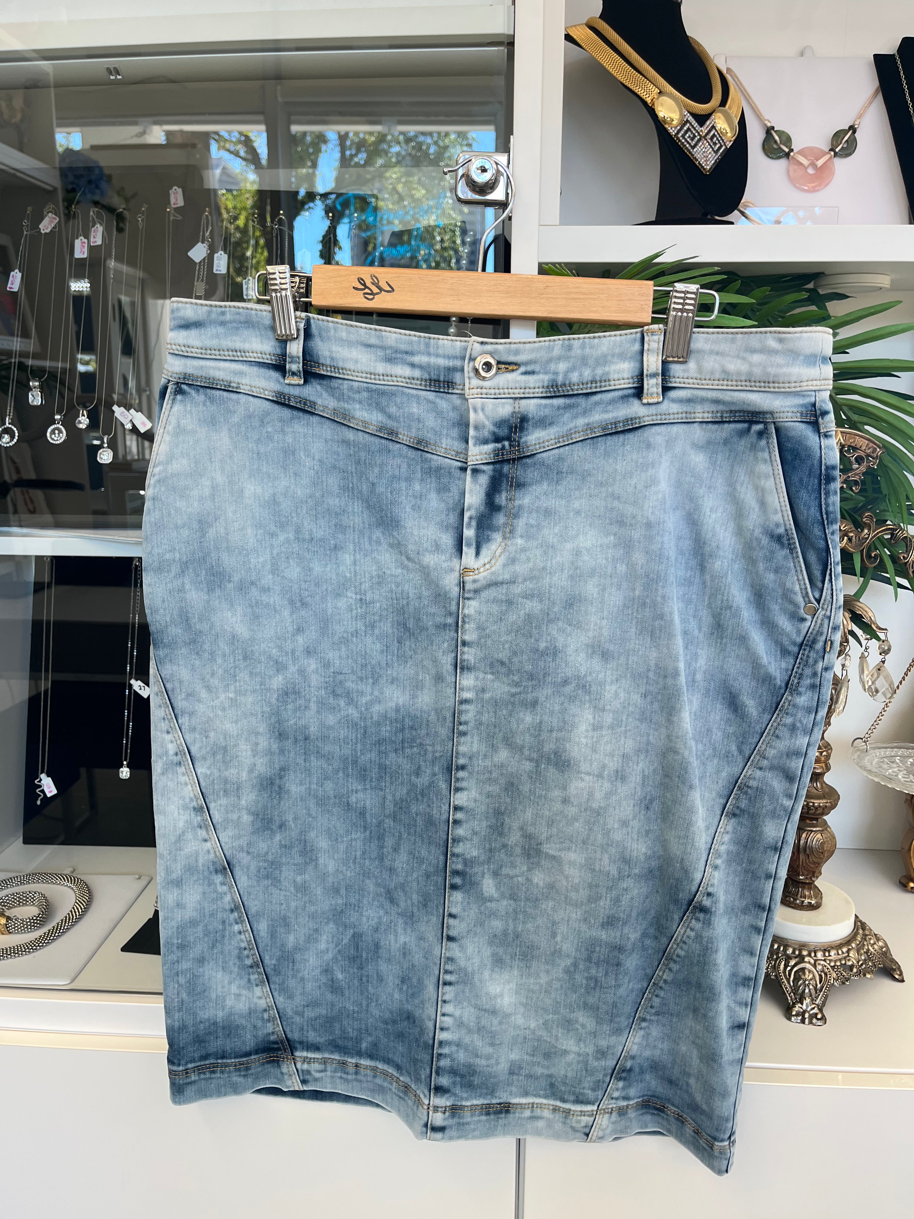 Blue Denim Skirt