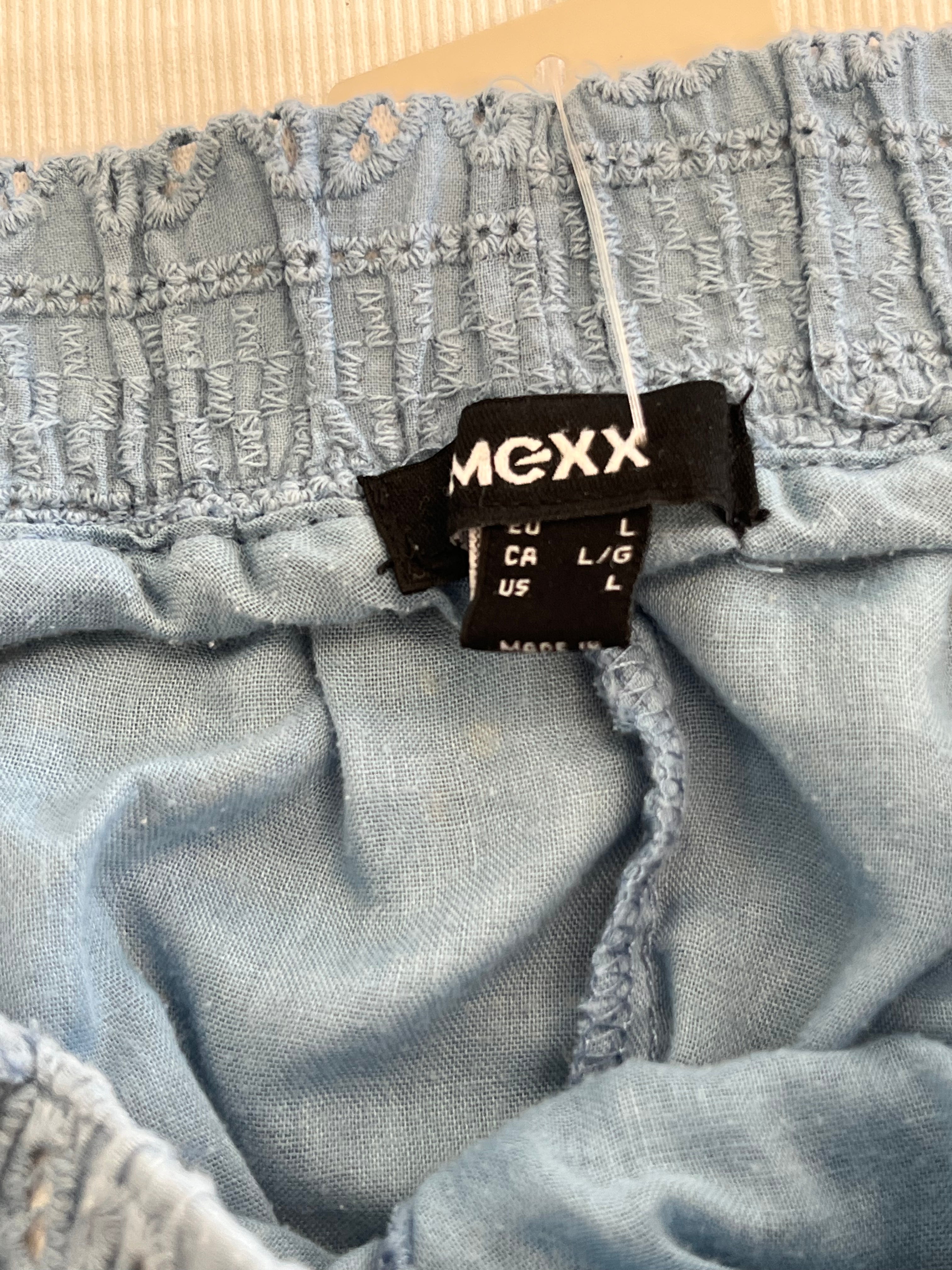 Blue Cotton Shorts