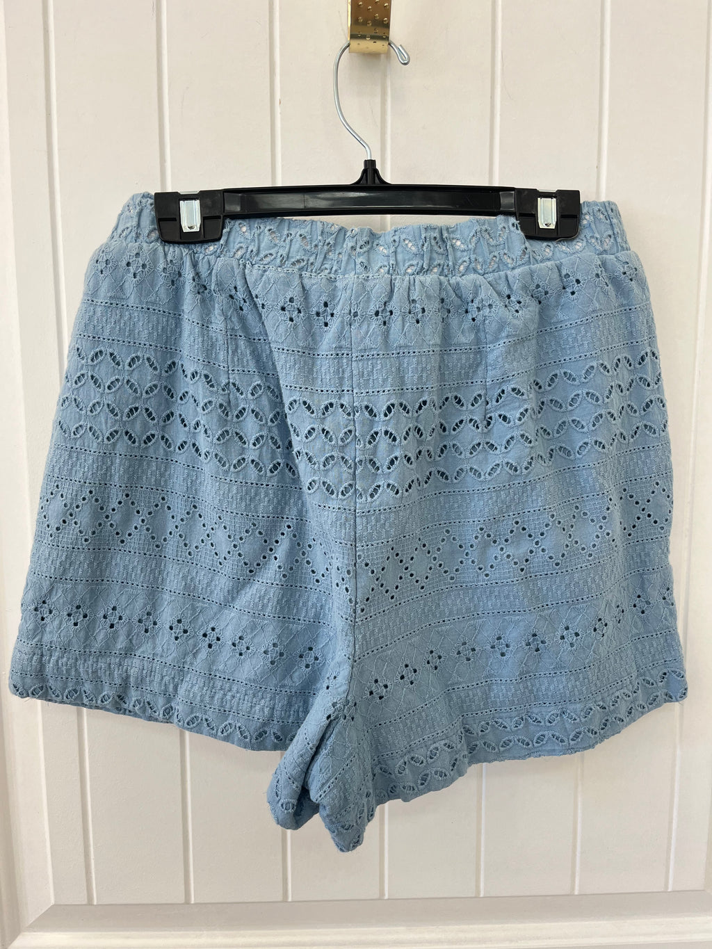 Blue Cotton Shorts