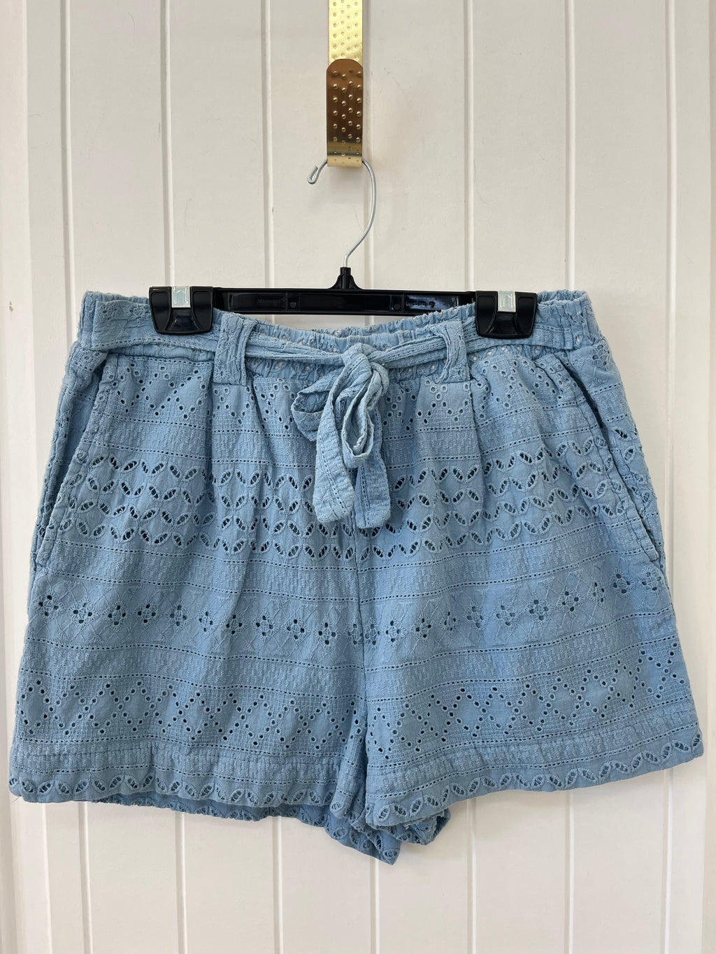 Blue Cotton Shorts