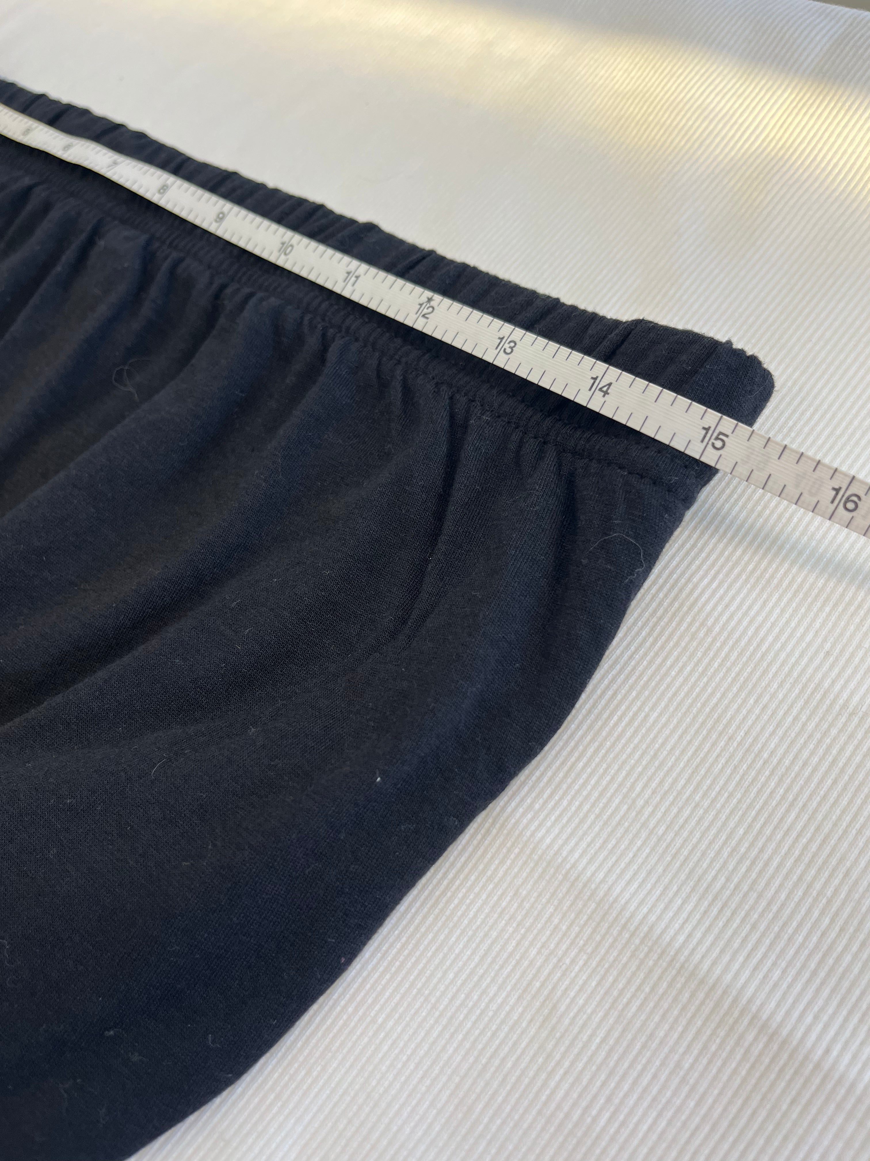 Black Rushed Mini Skirt