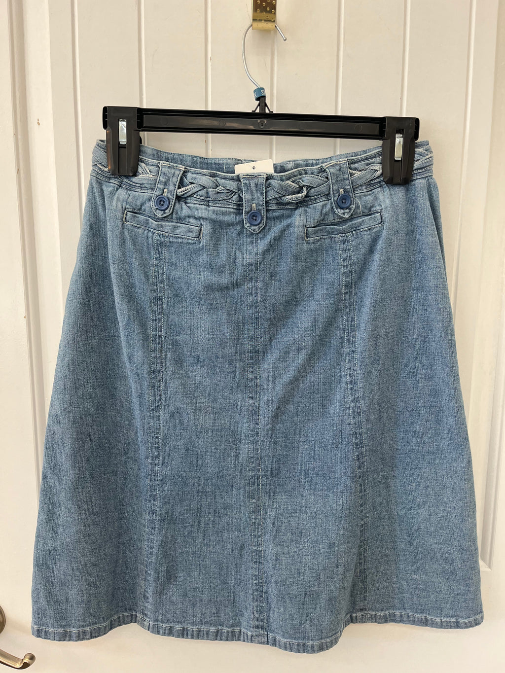 Blue Midi Jean Skirt