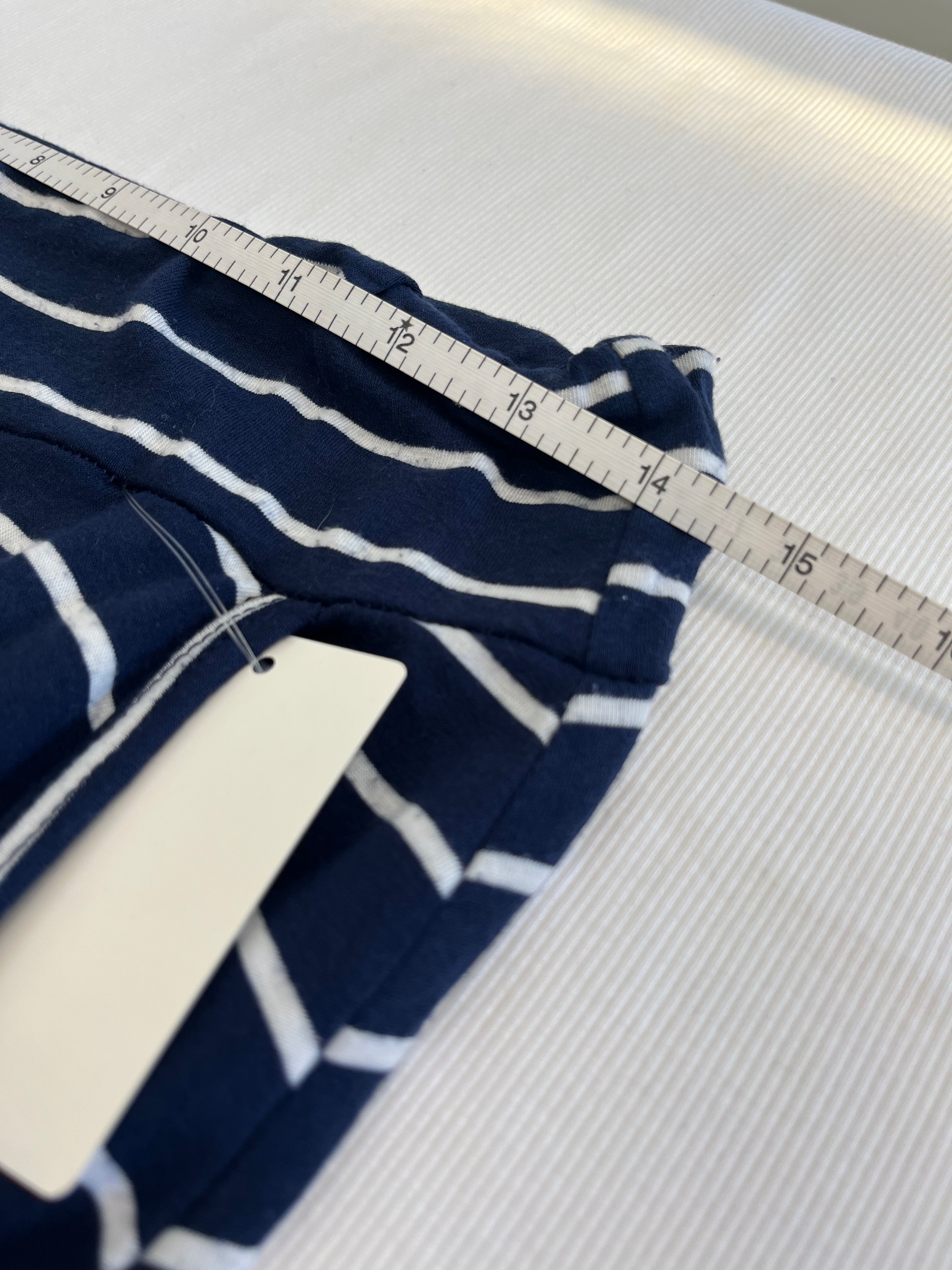 Navy and White Stripped Maxi Skirt