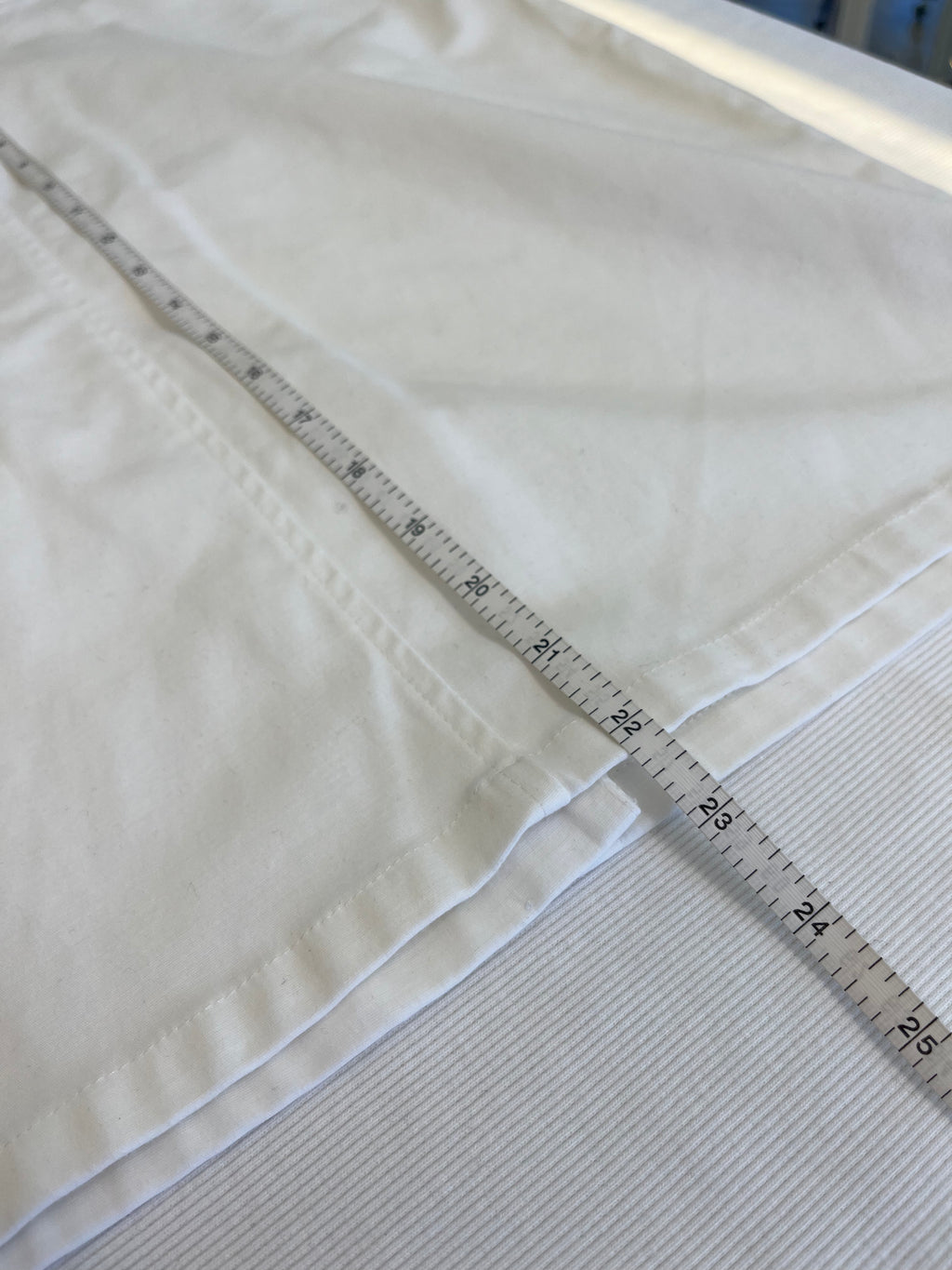 White Denim Skirt