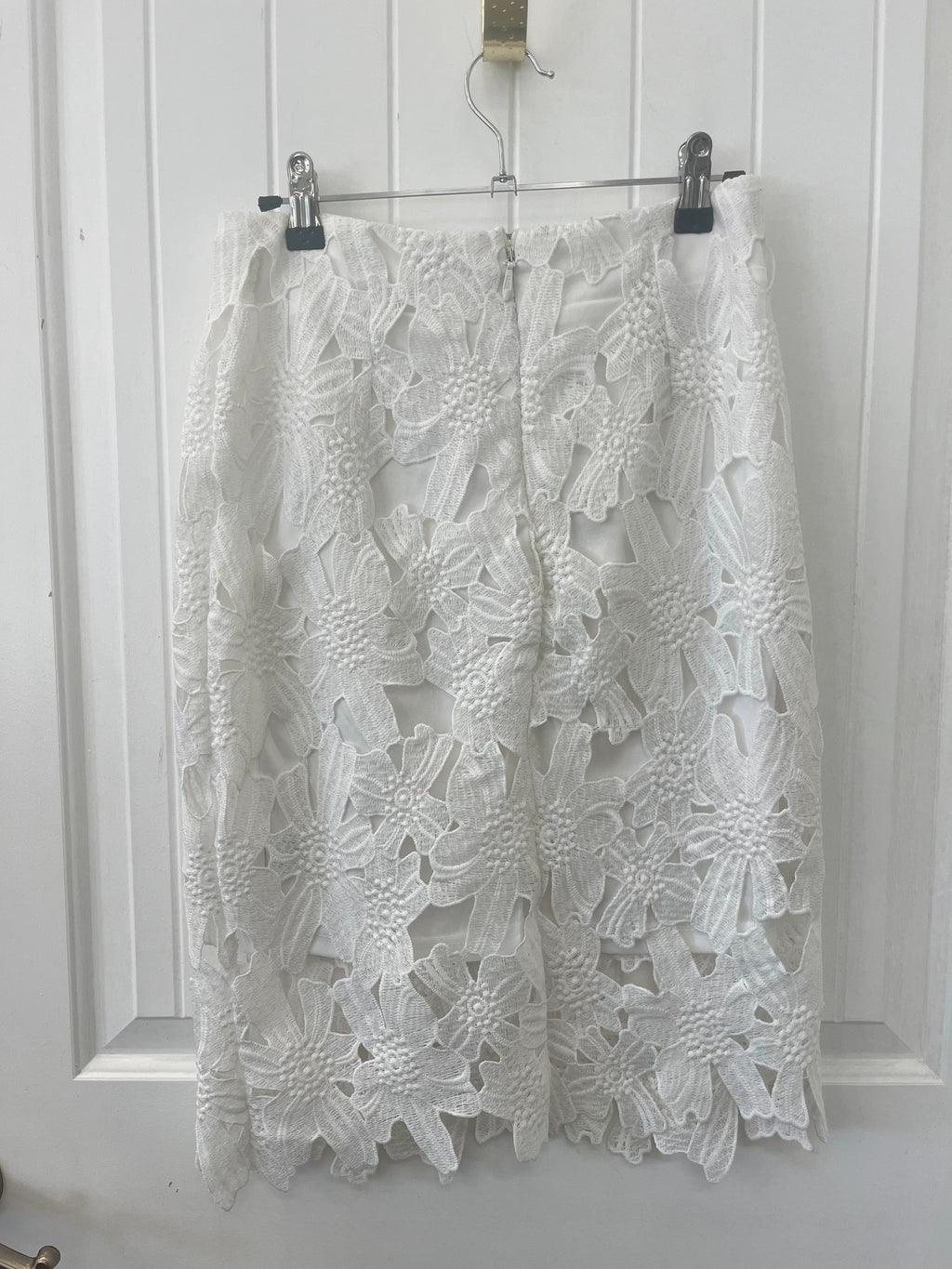 White Floral Skirt