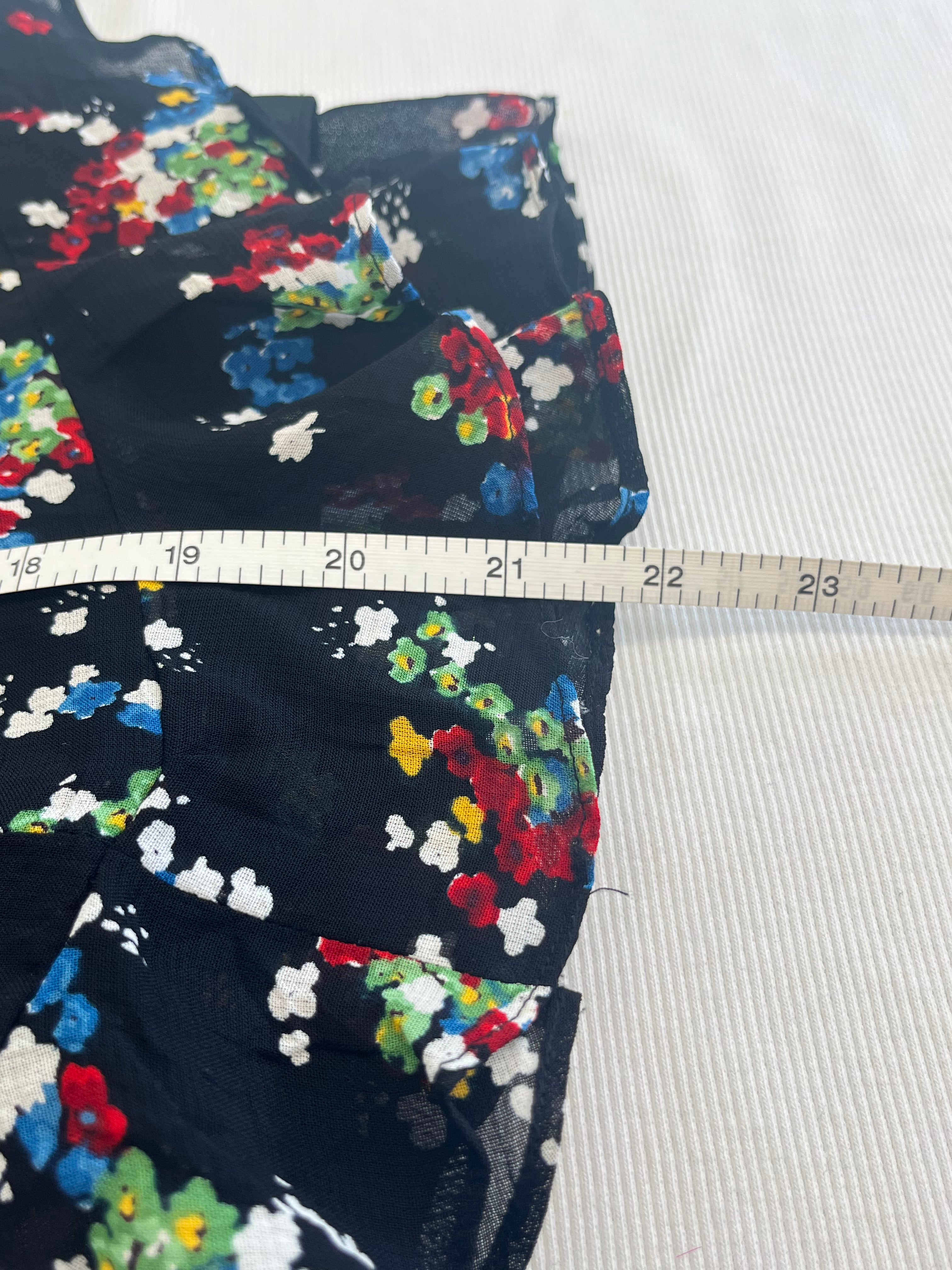 Ralph Lauren Black Floral Skirt