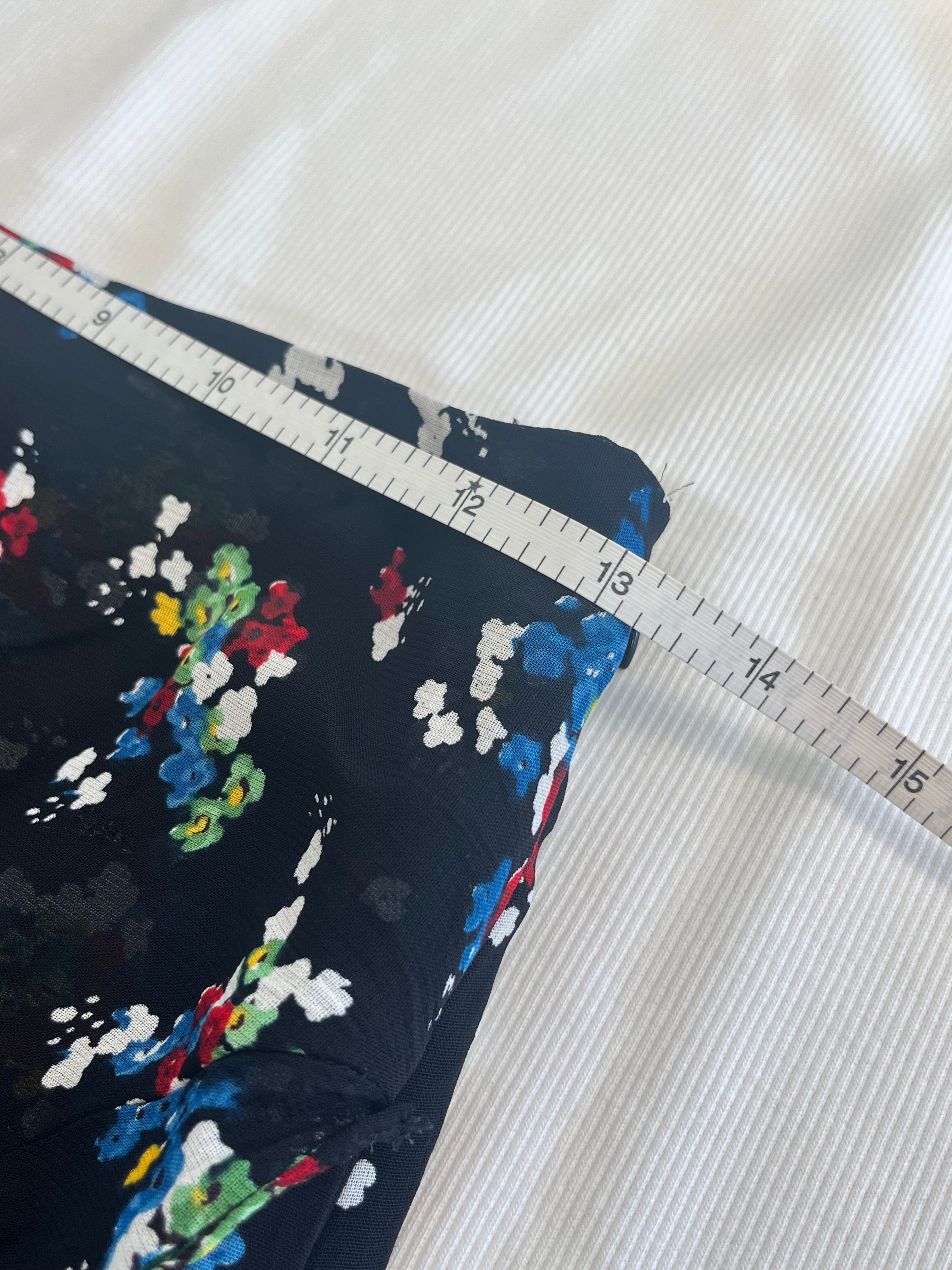 Ralph Lauren Black Floral Skirt