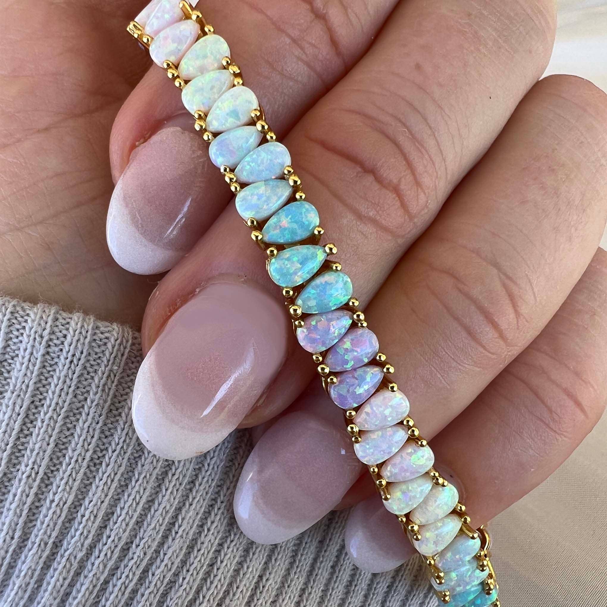 Dancing Opal Dreams Tennis Bracelet: 7''