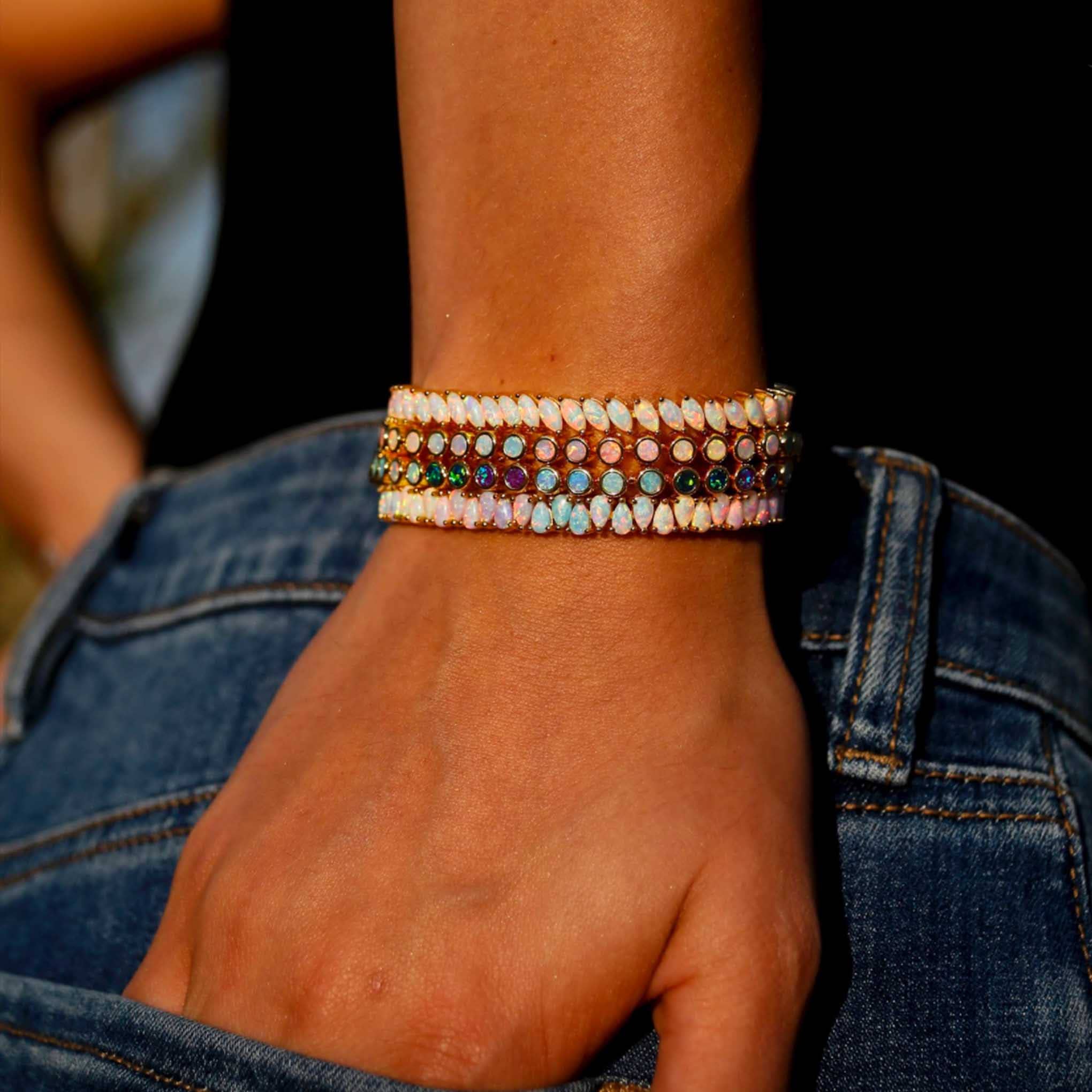 Dancing Opal Dreams Tennis Bracelet: 7''