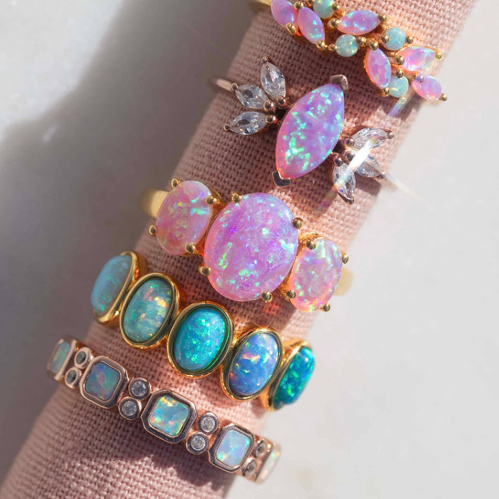 Pink Ombre Gum Drop Ring: 7