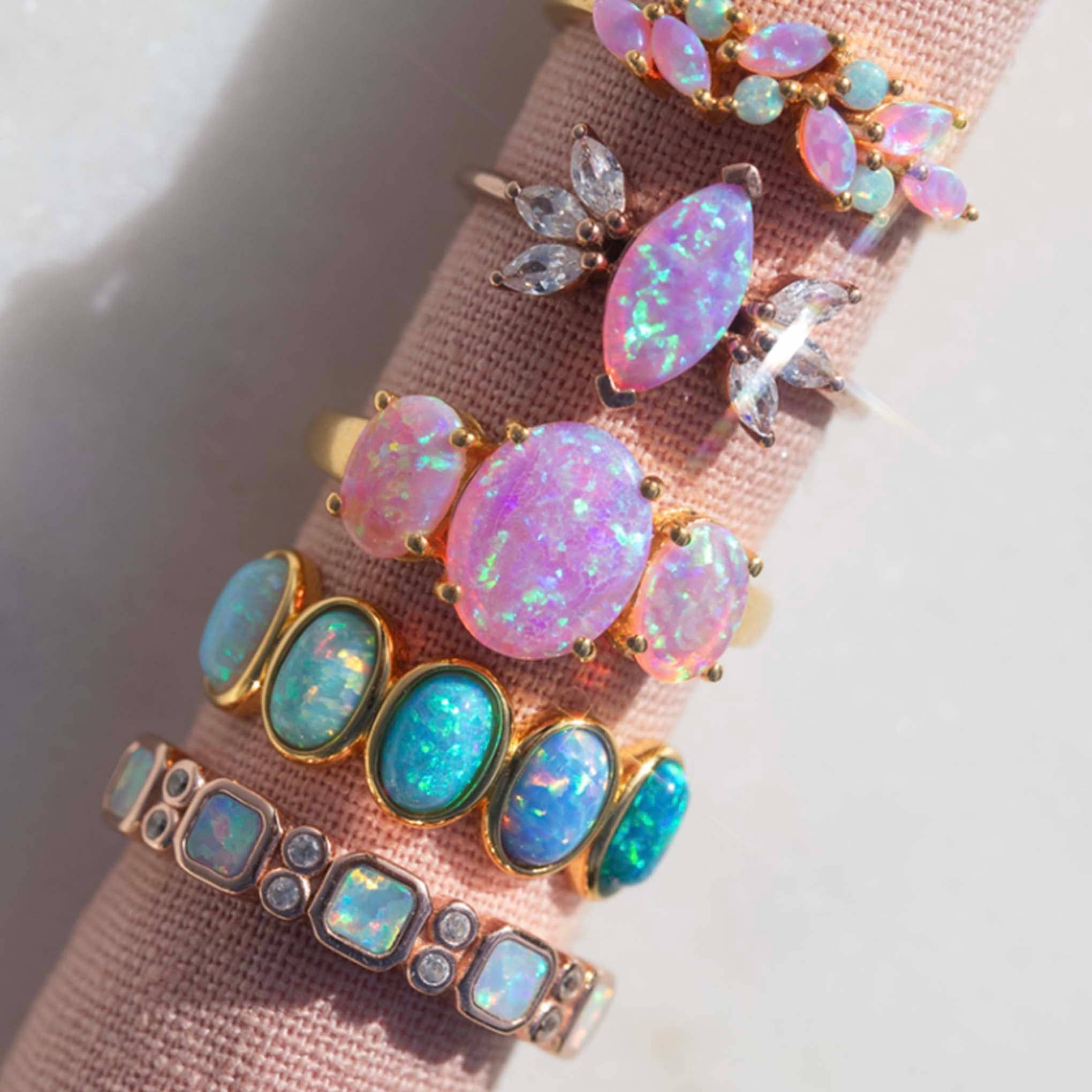 Pink Ombre Gum Drop Ring: 7