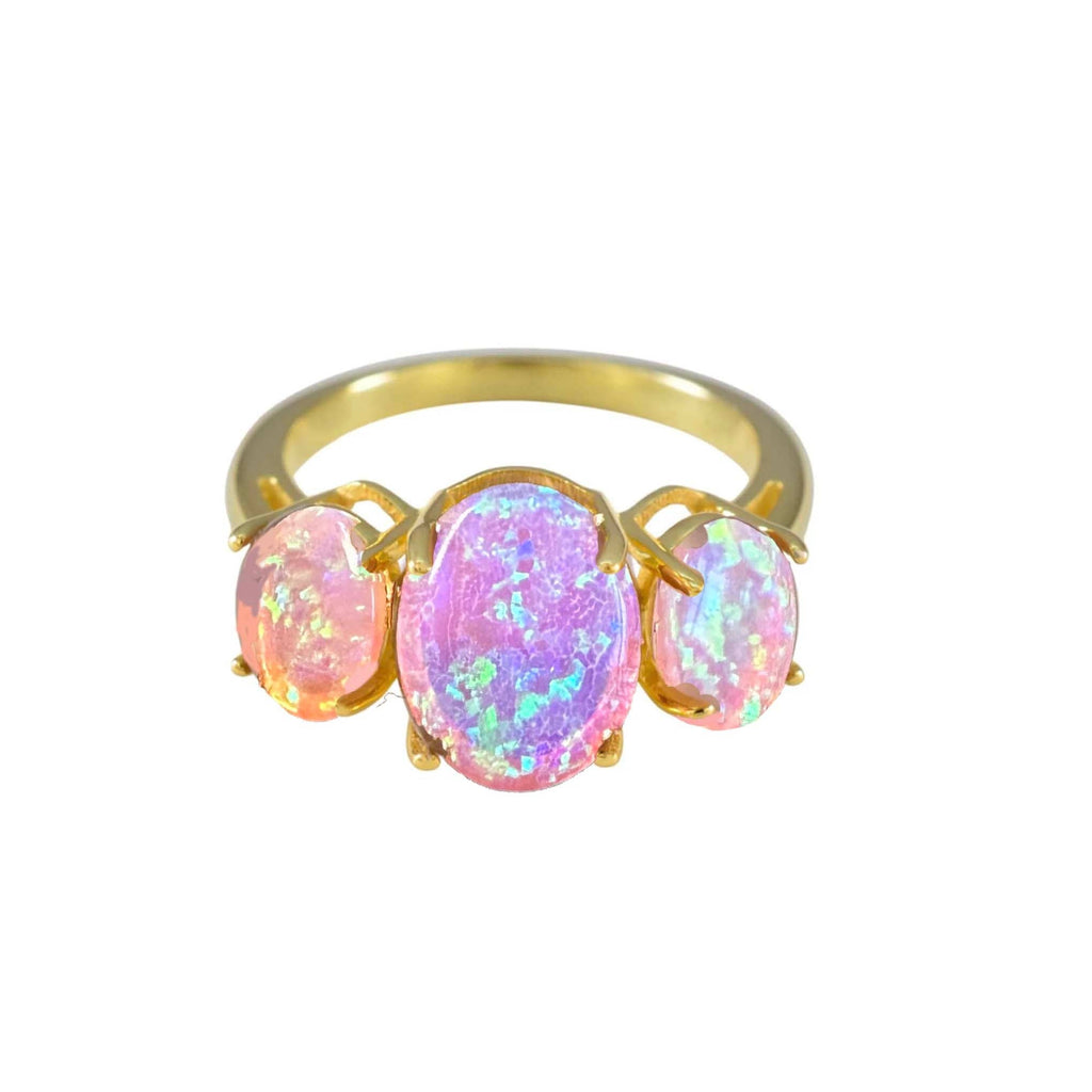 Pink Ombre Gum Drop Ring: 7
