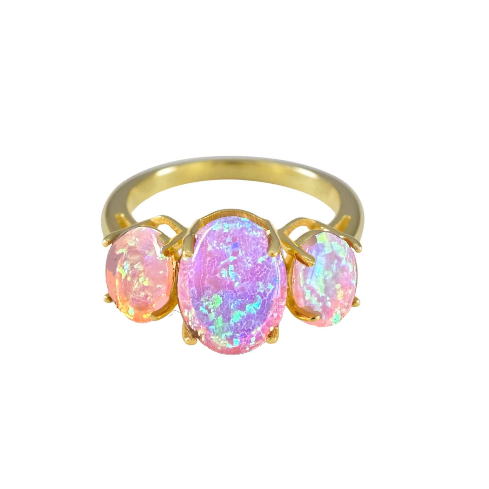Pink Ombre Gum Drop Ring: 7