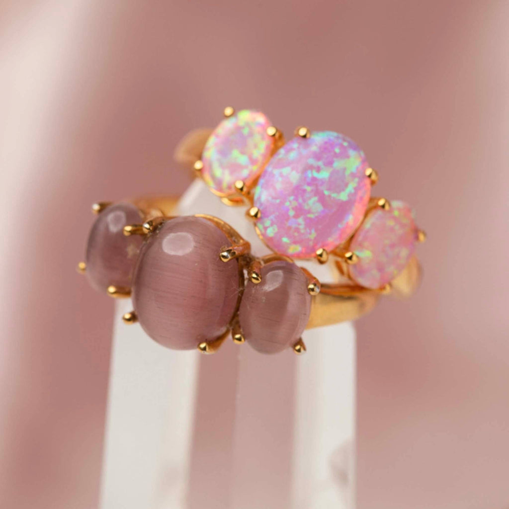 Pink Ombre Gum Drop Ring: 7