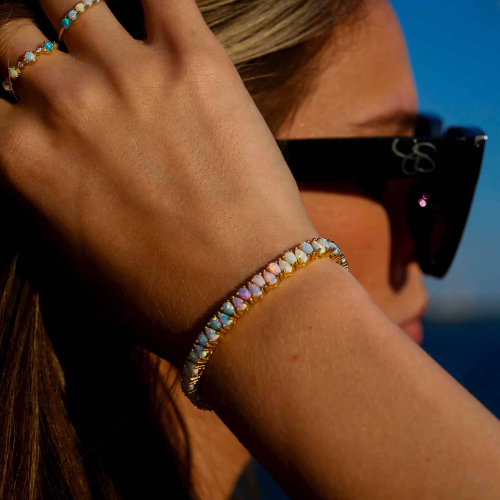Dancing Opal Dreams Tennis Bracelet: 7''